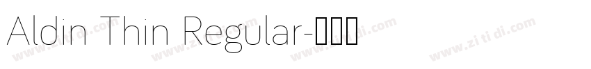 Aldin Thin Regular字体转换